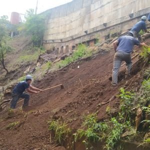 contenção de talude inicio
